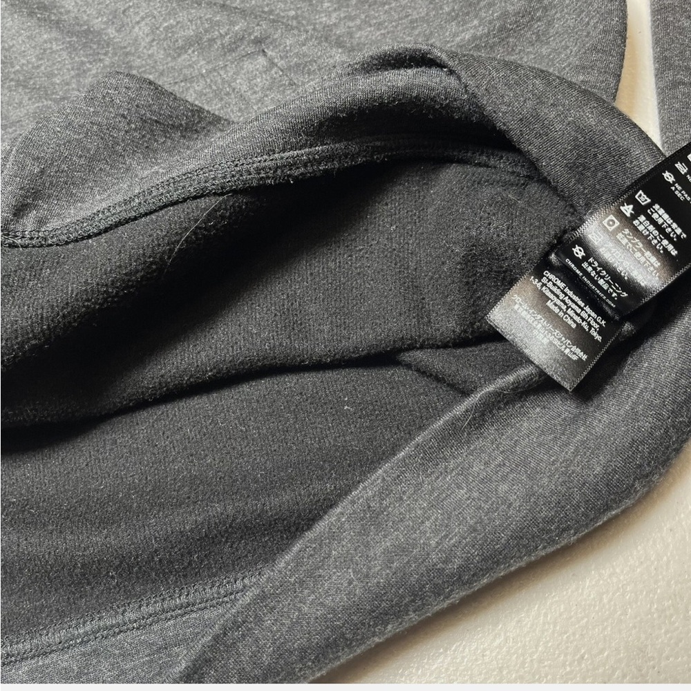 Men's Full-Zip Hooded Sweatshirt - Charcoal - Picture 5 of 7